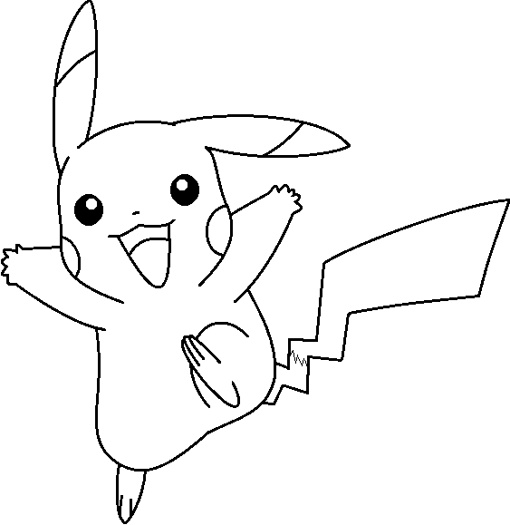 Pikachu Base 5 By Electric Rodent Hdpng.com  - Pikachu Black And White, Transparent background PNG HD thumbnail