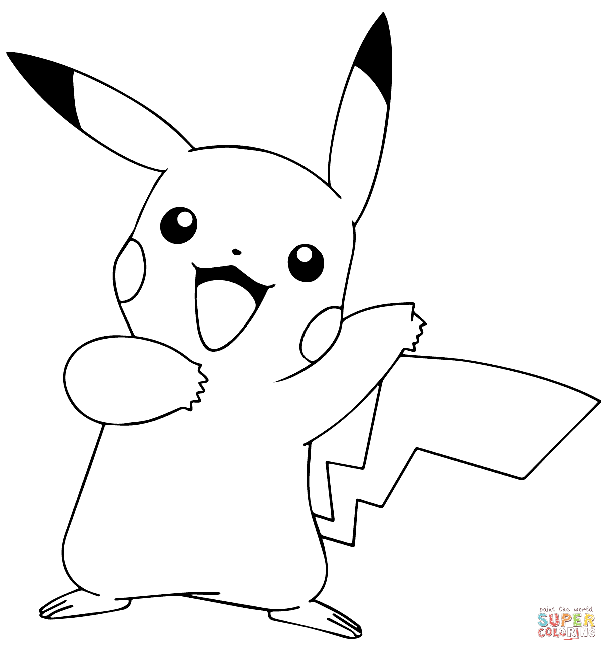 Pikachu From Pokémon Go - Pikachu Black And White, Transparent background PNG HD thumbnail