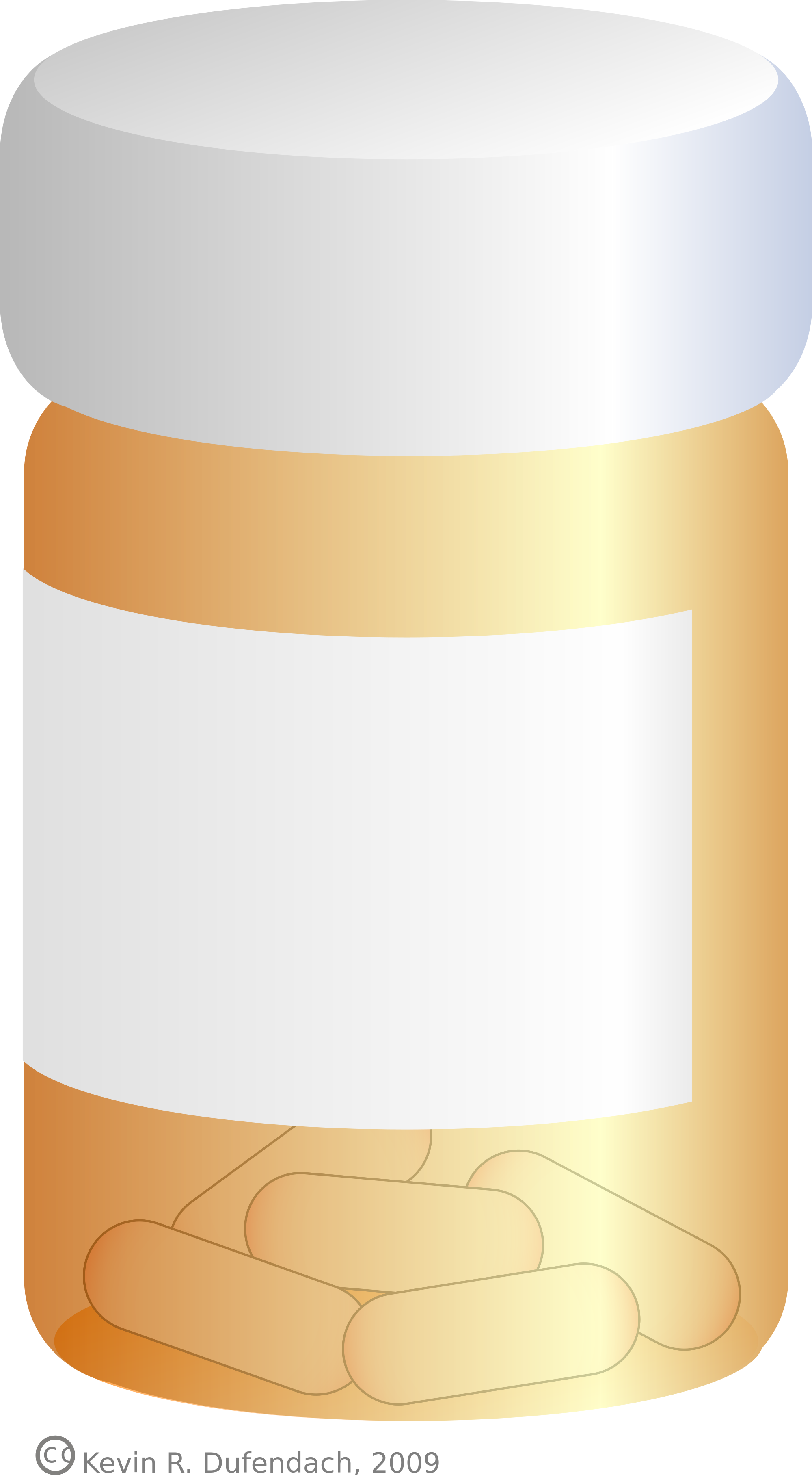 Blank Orange Pill Bottle Powe