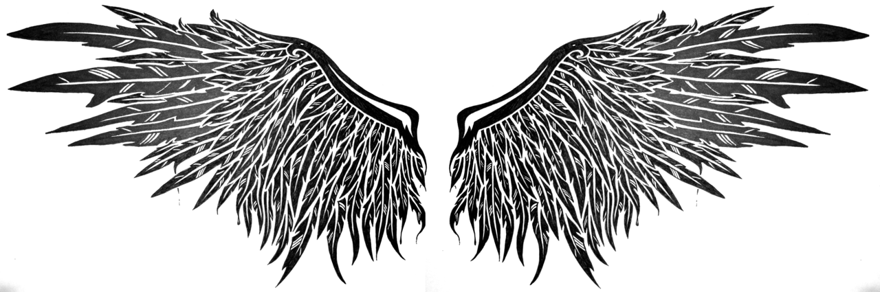 Pin By Jamie Frazee On Tatt | Pinterest | Dark Angel Wings, Angel Wings And Angel - Angel Tattoos, Transparent background PNG HD thumbnail