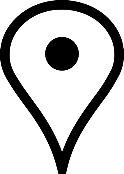 Simple location map pin icon 