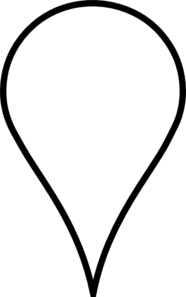 Map Pin White Clip Art - Pin Black And White, Transparent background PNG HD thumbnail