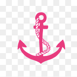 Cartoon Anchor, Cartoon Anchor, Pink Anchors, Anchors Png Image And Clipart - Pink Anchor With Rope, Transparent background PNG HD thumbnail