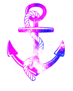 Cosmic Space Anchor U0026 Rope - Pink Anchor With Rope, Transparent background PNG HD thumbnail