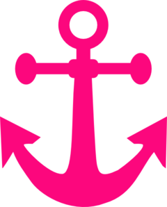 Pink Anchor With Rope Png - Free Pink Anchor Clip Art, Transparent background PNG HD thumbnail