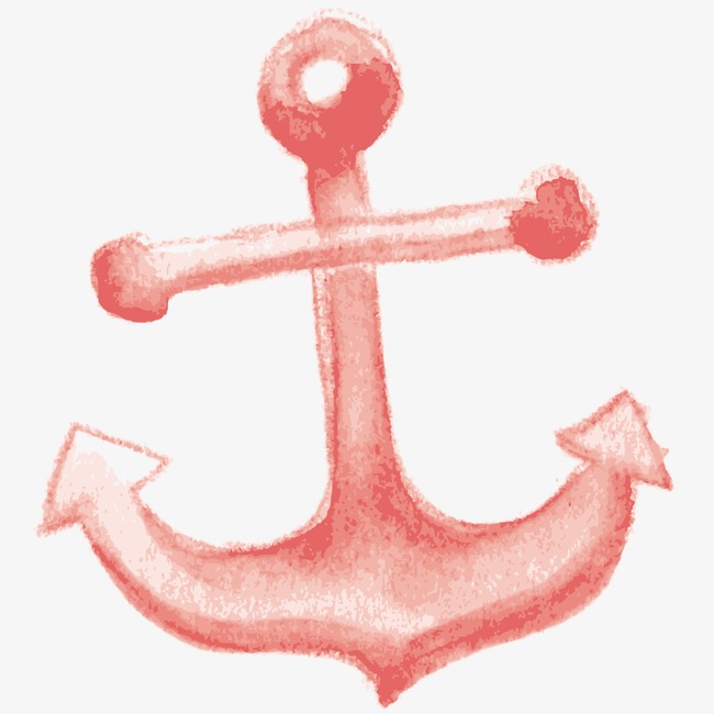 Pink Anchors, Drawing Anchor, Cartoon Anchor, Hand Painted Anchor Png Image And Clipart - Pink Anchor With Rope, Transparent background PNG HD thumbnail