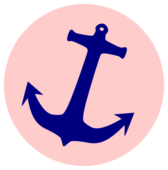 Pink Anchor With Rope Png - Simple Anchor | Pink Anchor Clip Art   Vector Clip Art Online, Royalty Free U0026, Transparent background PNG HD thumbnail