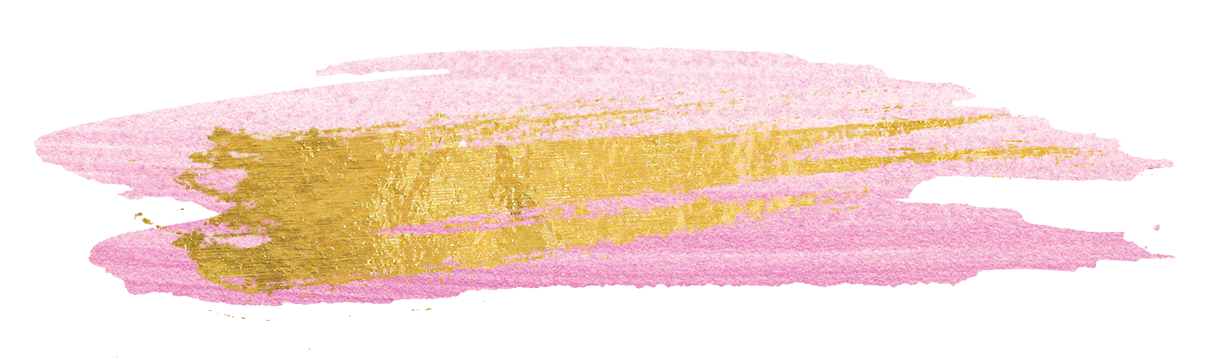 Free Gold Paint Brush Strokes  Cu Ok! - Pink And Gold, Transparent background PNG HD thumbnail