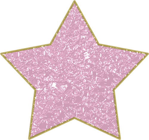 Pink Star With Gold Trim Png By Clipartcotttage Hdpng.com  - Pink And Gold, Transparent background PNG HD thumbnail