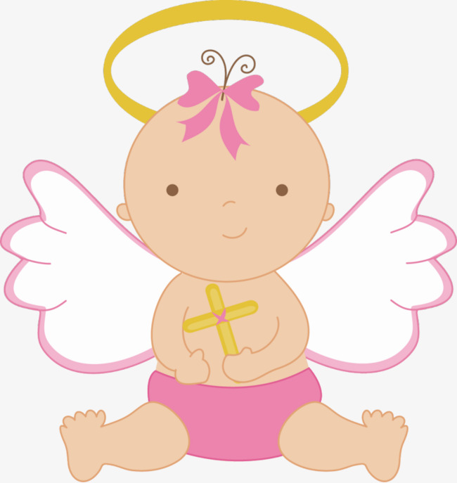 Angel Baby, Cross, Baby, Lovely Png Image And Clipart - Pink Angel, Transparent background PNG HD thumbnail
