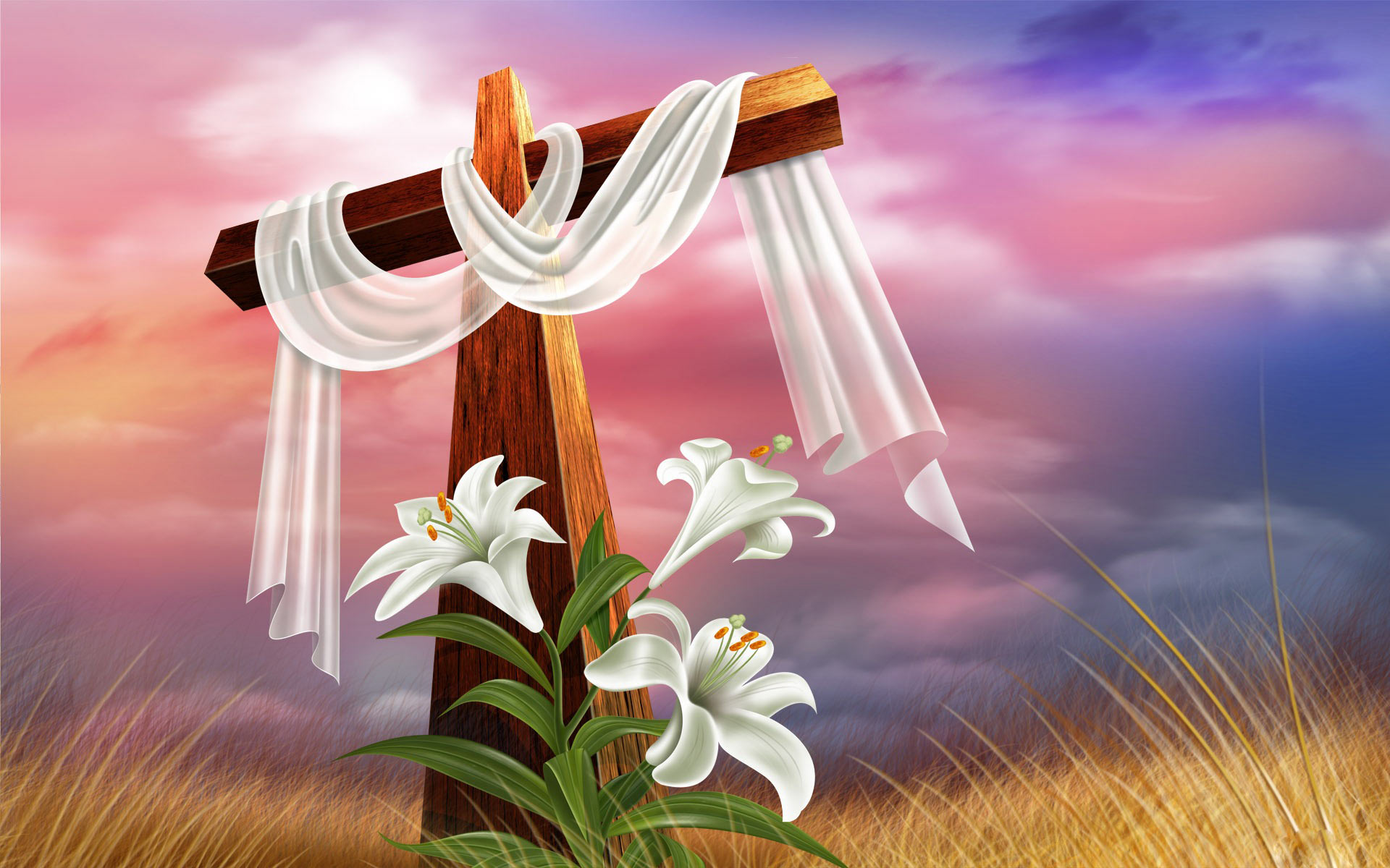 Free Cross Wallpaper Hd Download - Pink Cross, Transparent background PNG HD thumbnail