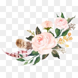 Watercolor Pink Flowers Sen Department, Pink Flowers Leaves, Watercolor Flowers Sen Department, Pink · Png - Pink Flower, Transparent background PNG HD thumbnail