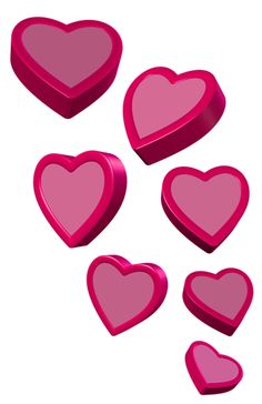 Pink Hearts Png Clipart Picture - Pink Love Heart, Transparent background PNG HD thumbnail