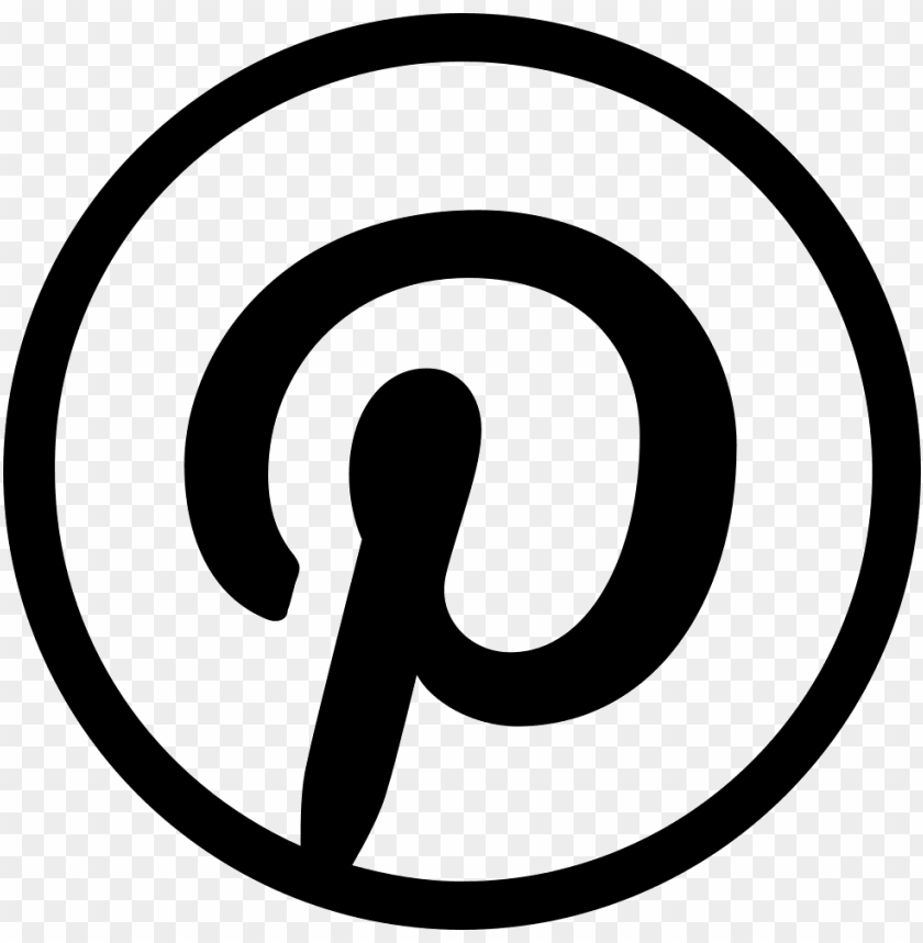 White Pinterest Logo   Icon Pinterest Png   Free Png Images | Toppng - Pinterest, Transparent background PNG HD thumbnail