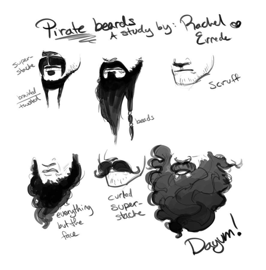 A Study Of Pirate Beards By Rerrede Hdpng.com  - Pirate Beard, Transparent background PNG HD thumbnail