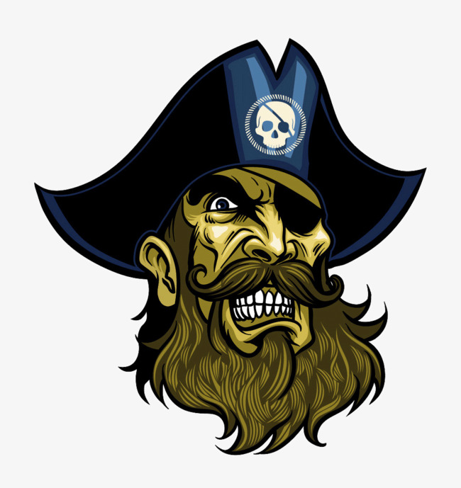 Pirate Avatar, Pirate, Head Portrait, Beard Png Image And Clipart - Pirate Beard, Transparent background PNG HD thumbnail