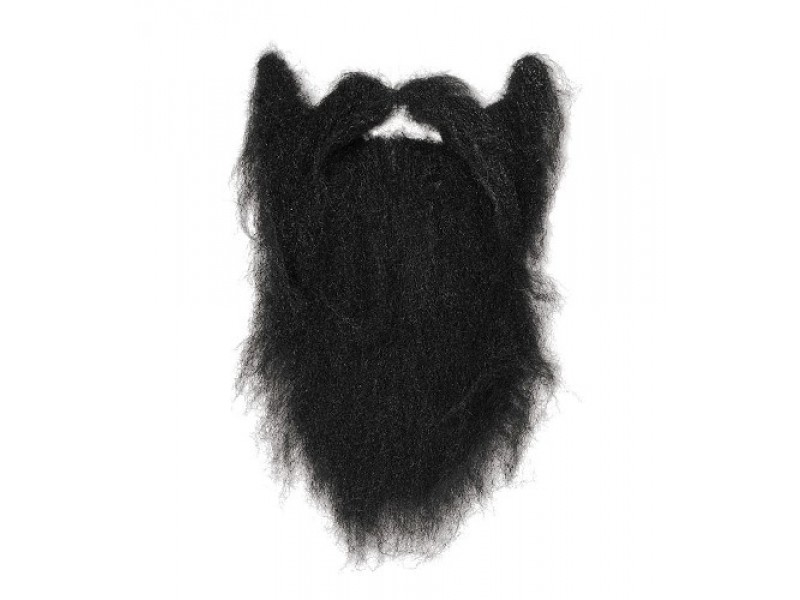Taliban Character Beard Male Fancy Dress Costume Accessory   Black - Pirate Beard, Transparent background PNG HD thumbnail