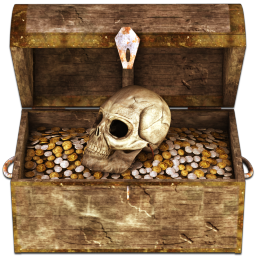 128X128 Px, Treasure Chest Icon 256X256 Png - Pirate Treasure Chest, Transparent background PNG HD thumbnail