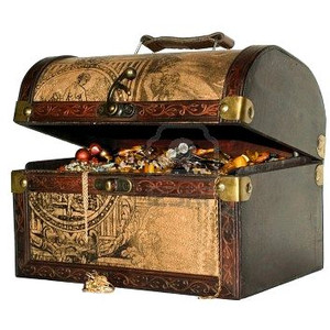 Treasure Chest   Blue Herring - Pirate Treasure Chest, Transparent background PNG HD thumbnail