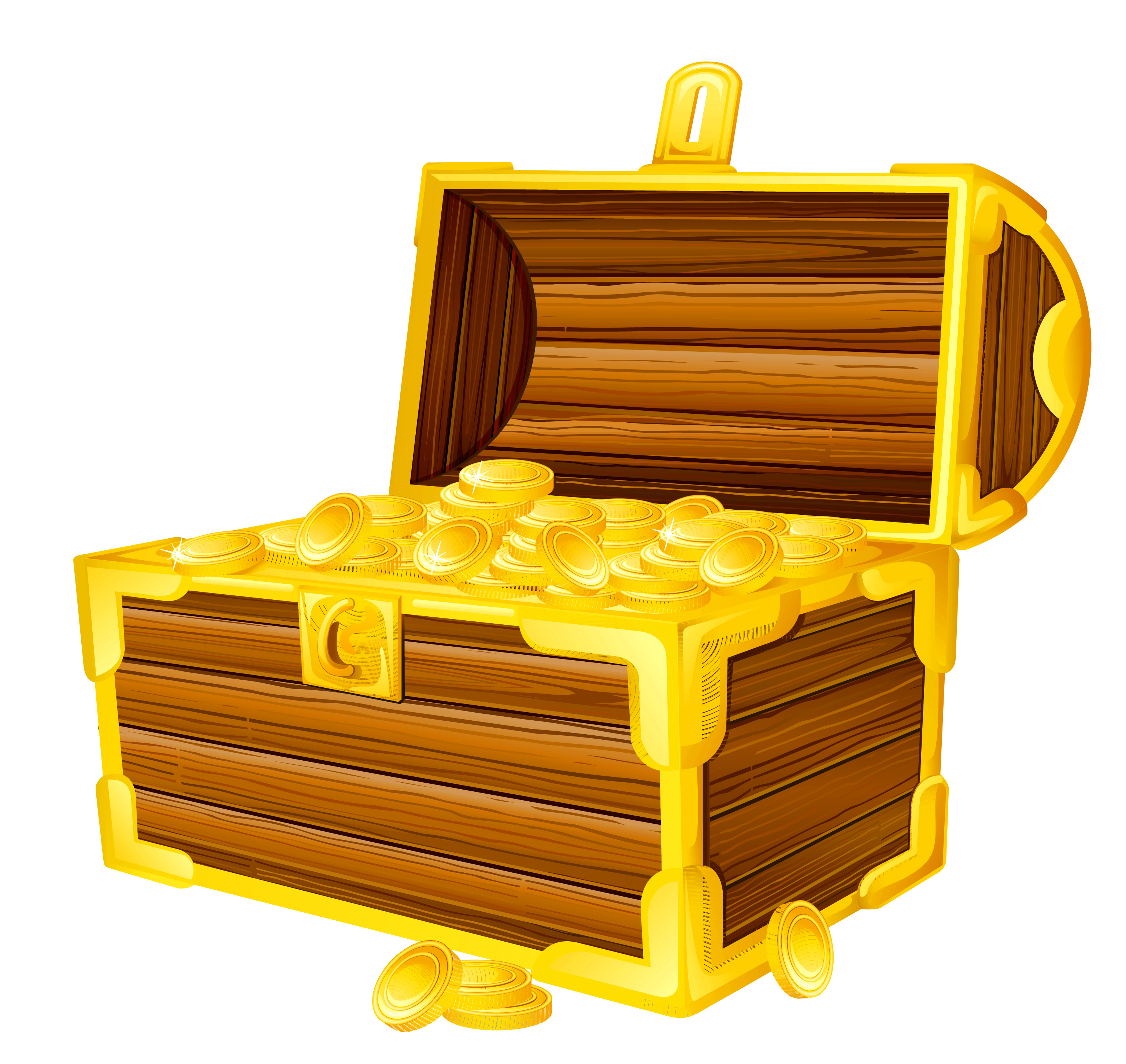 Treasure Chest Picture Cliparts - Pirate Treasure Chest, Transparent background PNG HD thumbnail