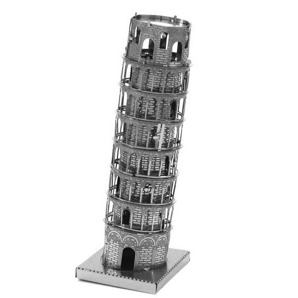 Aipin Diy 3D Puzzle Stainless Steel Assembled Model The Leaning Tower Of Pisa - Pisa Tower, Transparent background PNG HD thumbnail