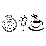 Coffee Pizza Ice Cream - Pizza And Ice Cream, Transparent background PNG HD thumbnail