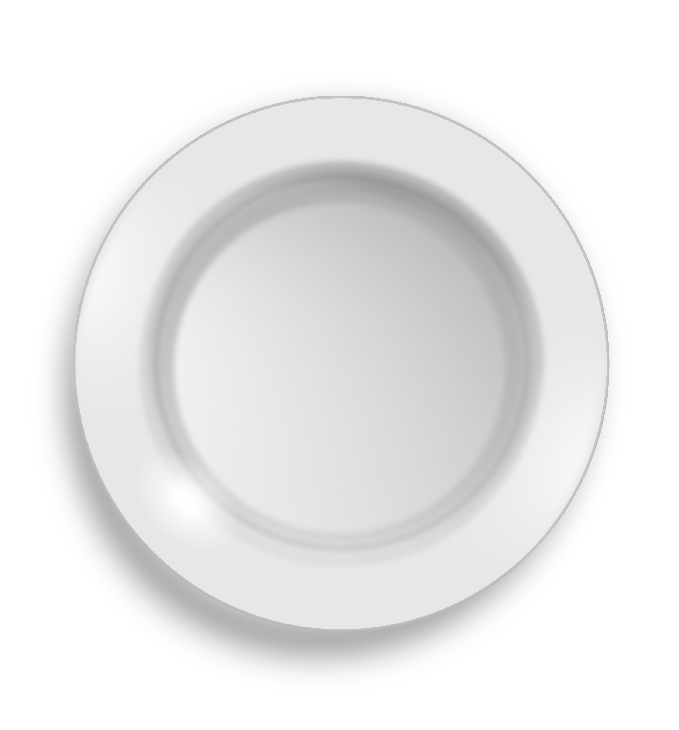 Clipart   White Plate - Plate, Transparent background PNG HD thumbnail