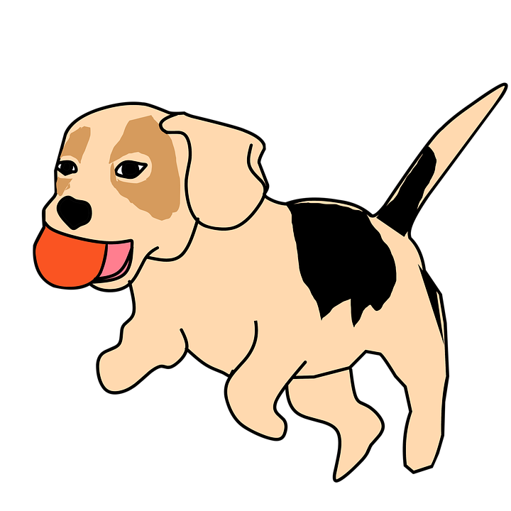 Dog Animal Playing Catch Vector Clipart Sticker - Playing Catch, Transparent background PNG HD thumbnail