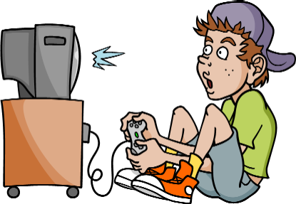 Boy Addicted To Playing Video Games#2 - Playing Video Games, Transparent background PNG HD thumbnail