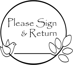 Classroom Stamp - Please Sign And Return, Transparent background PNG HD thumbnail