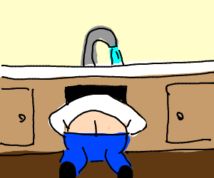 Creepy Plummer ( With Butt Crack Showing Dx) - Plumber Crack, Transparent background PNG HD thumbnail