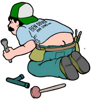 Plumbers Crack Clipart Image