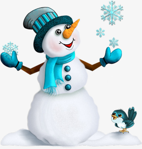 Blue Snowman, Bleu, Bonhomme De Neige, Chapeau Png Image Et Clipart - Bonhomme Bleu, Transparent background PNG HD thumbnail