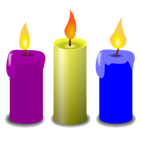 Beige candles Free PNG and Ve