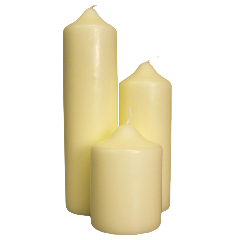 Beige candles Free PNG and Ve