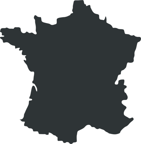 Map Of France Vector Illustration - Carte De France, Transparent background PNG HD thumbnail
