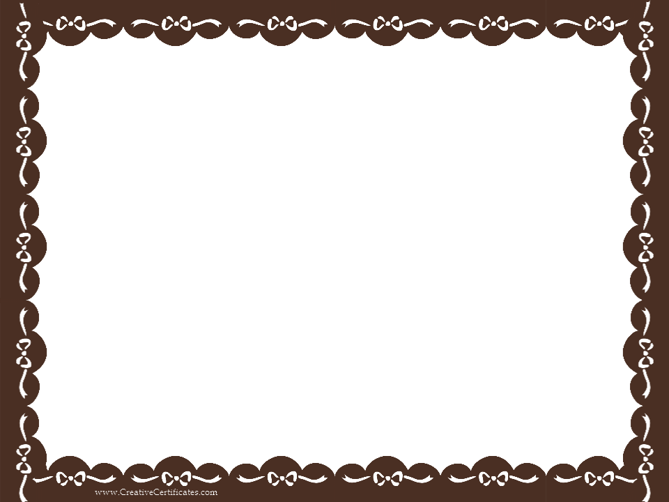 Png Certificate Borders Free - Brown Certificate Border.png (960×720), Transparent background PNG HD thumbnail