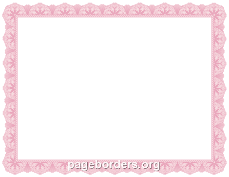 Pink Certificate Border - Certificate Borders, Transparent background PNG HD thumbnail