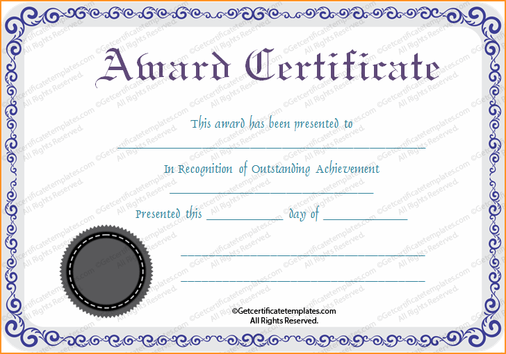 Award Certificate Templates.silver Award Certificate Template.png - Certificates Award, Transparent background PNG HD thumbnail