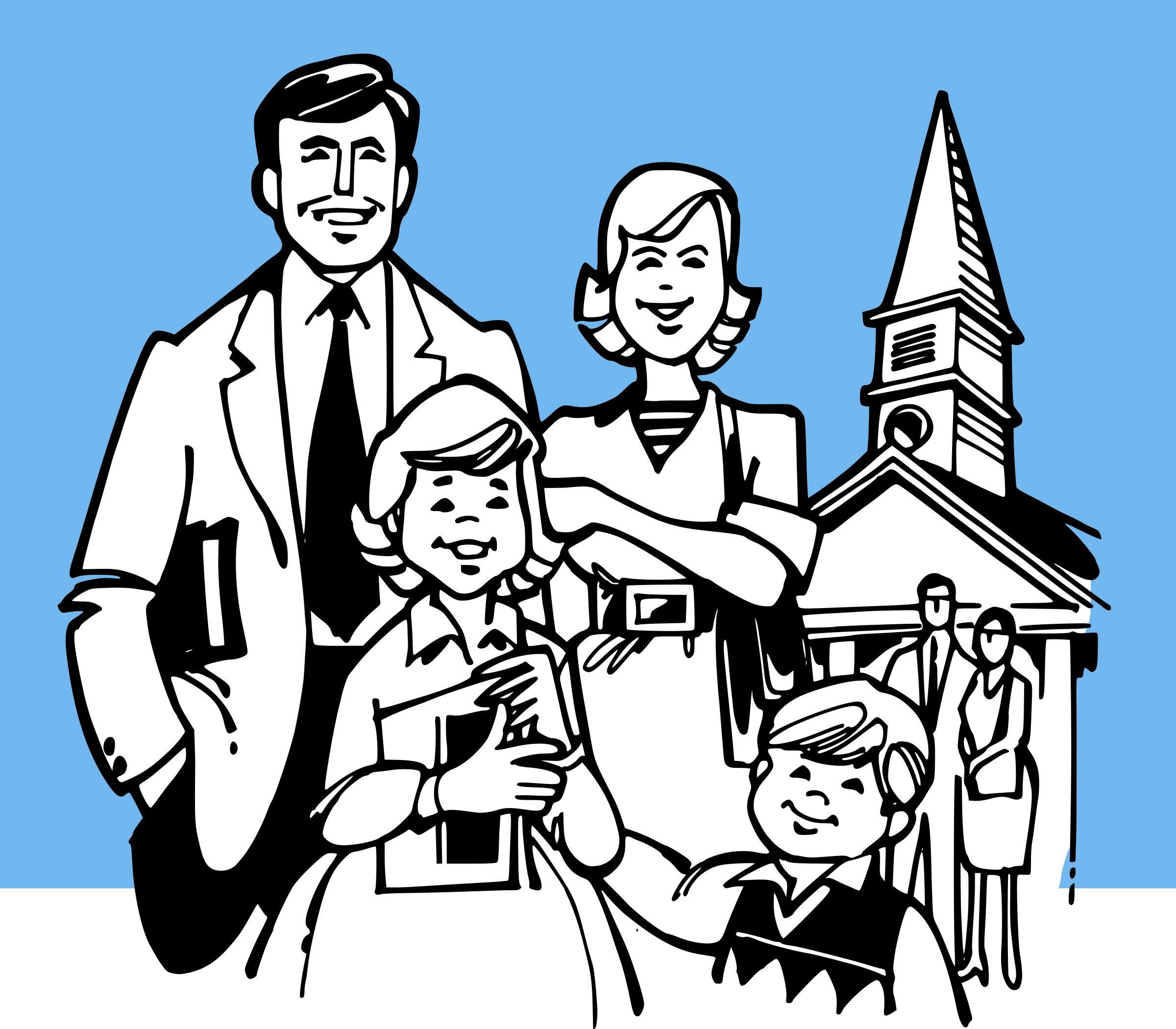 Going To Church - Church Family, Transparent background PNG HD thumbnail