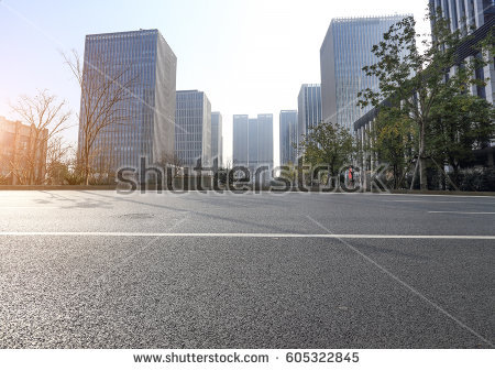 Modern City Road And Building - City Road, Transparent background PNG HD thumbnail