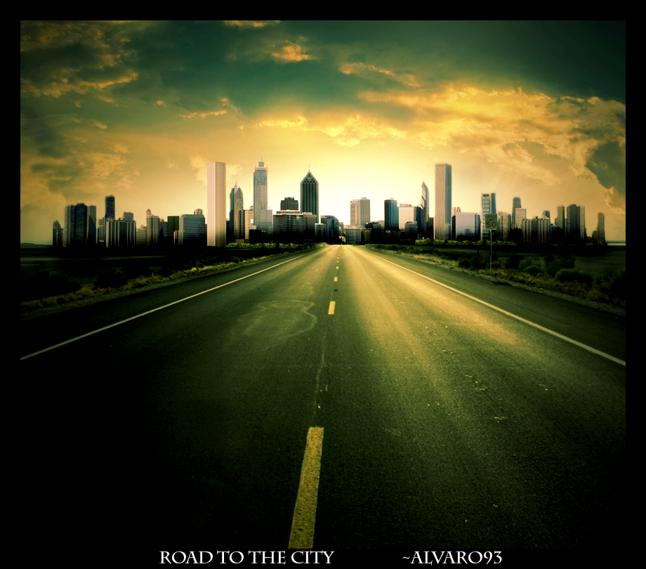 Road To The City By Alvaro93 Hdpng.com  - City Road, Transparent background PNG HD thumbnail