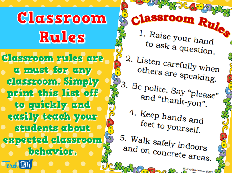 Classroom Rules - Classroom Rules, Transparent background PNG HD thumbnail