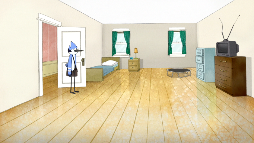 Png Clean Room - S5E05.045 Mordecai Happy To See A Clean Room.png, Transparent background PNG HD thumbnail