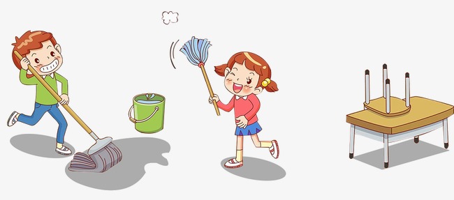 Cartoon Student, Cleaning The Classroom Students Clean The Classroom Students, Cartoon Boy Png And - Cleaning Classroom, Transparent background PNG HD thumbnail