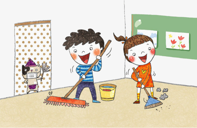 Kids Clean The Classroom, Child, Clean, Classroom Png Image And Clipart - Cleaning Classroom, Transparent background PNG HD thumbnail