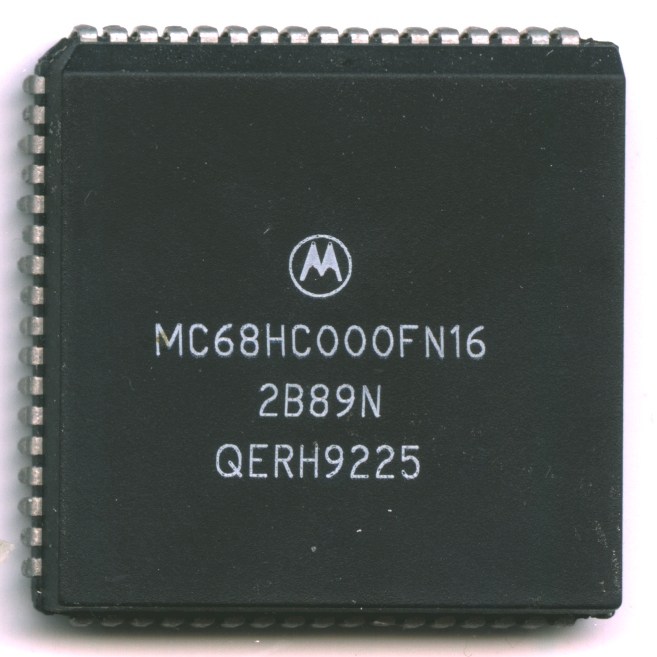 File:ic Photo Motorola  Mc68Hc000Fn16 (68000 Cpu) - Cpu, Transparent background PNG HD thumbnail