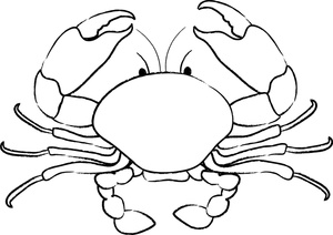 Png Crab Black And White - Crab Clipart Black And White #4, Transparent background PNG HD thumbnail