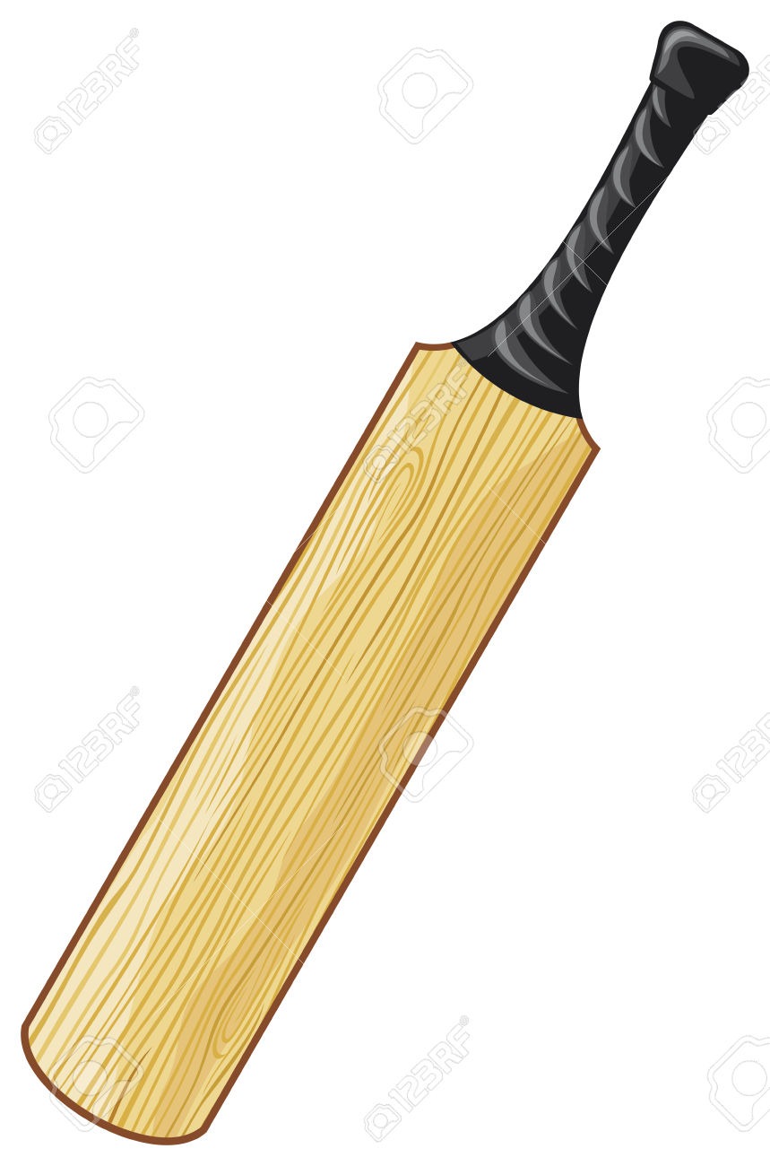 PNG Cricket Bat Black And White - Bat Clipart Within