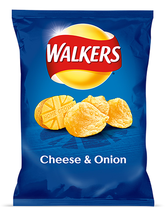 Walkers Crisps Cheese U0026 Onion - Crisps, Transparent background PNG HD thumbnail